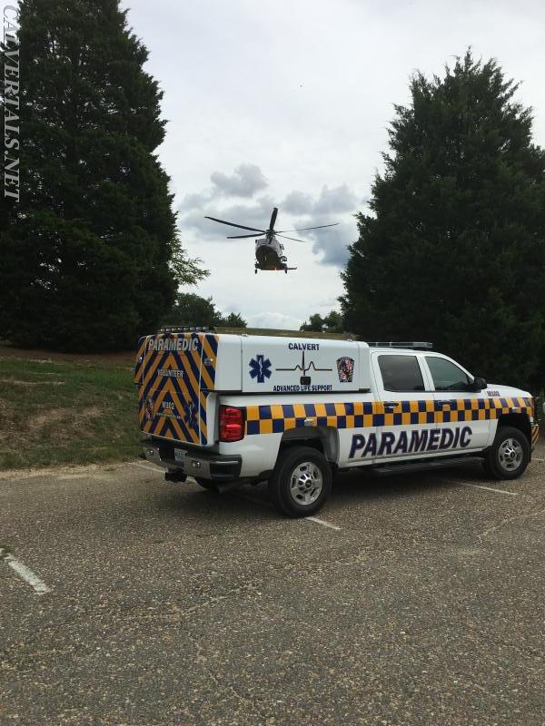 MSP transporting a child who fell from a tree 