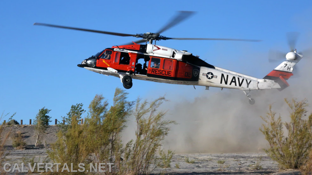 US Navy SAR helicopter used to evacuate patient from LNG ship