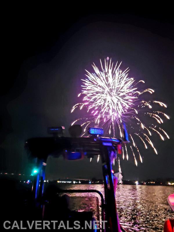 4th of July festivities in Solomons as seen from Boat 10.
