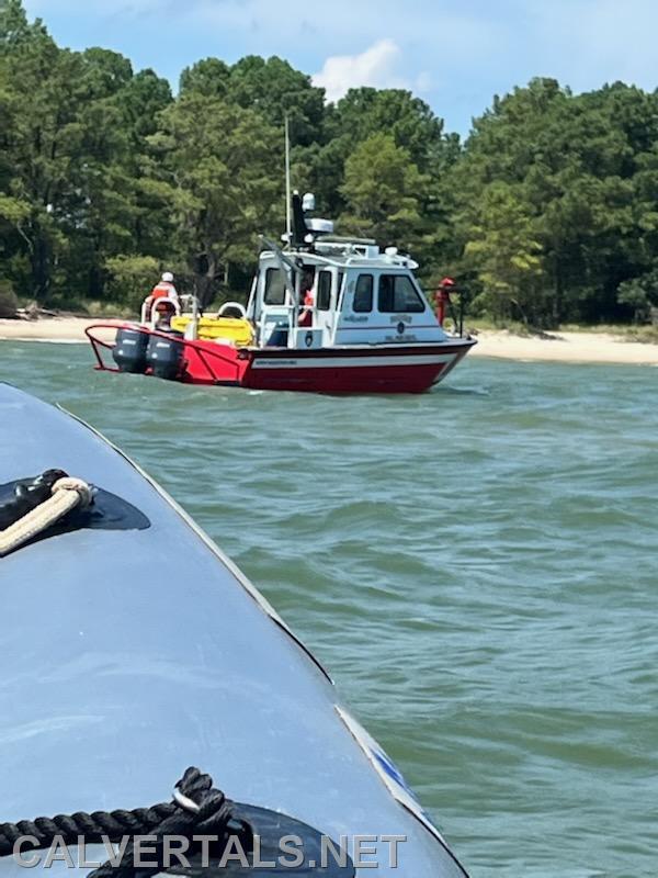 St. Mary's Boat 5 assisting other St. Mary's County units in Day two of the search.