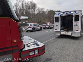 M101, CMD10 Onscene assisting with patient care after the MVC.