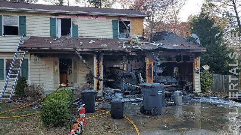 Crews worked hard to hold the fire spread to the one side of the home.