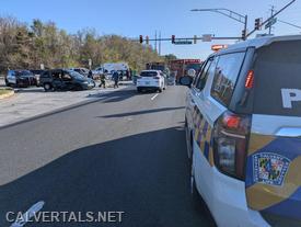 M101, CHF10 on scene of the MVC with entrapment.
