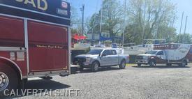 Chief10C on location with units from Solomons VFD on the Island searching for the missing subject.