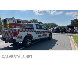 M102 on scene of the MVC this morning.