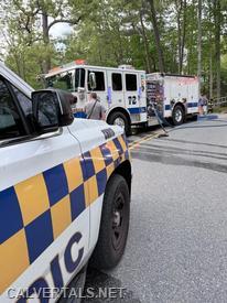 CALS unit on scene with E72.