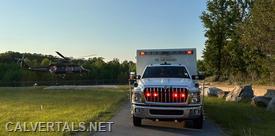 MSP Trooper 7 transporting the ROSC patient to a CIC.