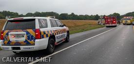 Chief 10 was the 1st arriving unit onscene of the MVC in St Mary's County.